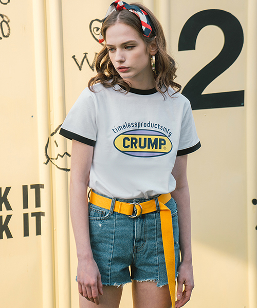 *CRUMP*カラーロゴウーマンTシャツ(ホワイト) | 詳細画像1