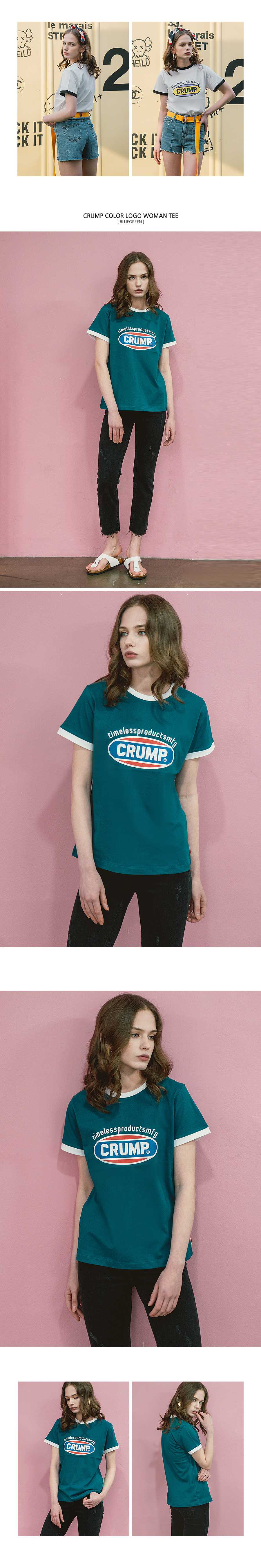 *CRUMP*カラーロゴウーマンTシャツ(ホワイト) | 詳細画像4