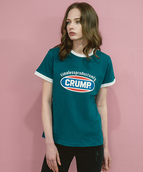 *CRUMP*カラーロゴウーマンTシャツ(ブルーグリーン) | 詳細画像1