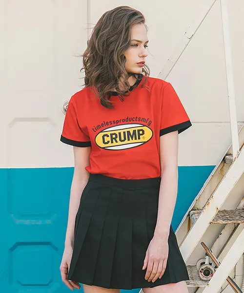 *CRUMP*カラーロゴウーマンTシャツ(レッド) | 詳細画像1