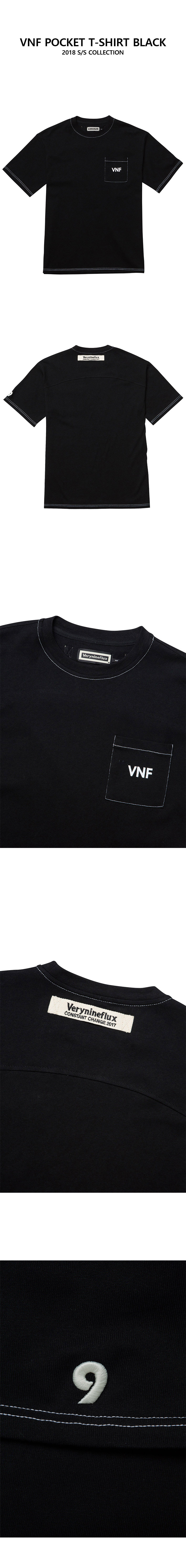 *Verynineflux*VNFポケットTシャツブラック | 詳細画像5
