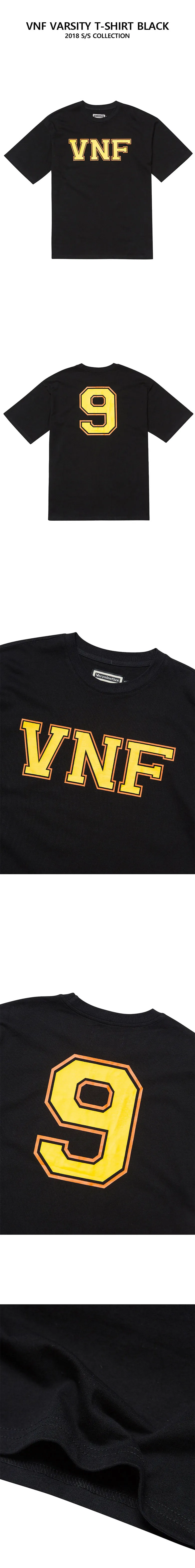 *Verynineflux*VNFバーシティTシャツブラック | 詳細画像5