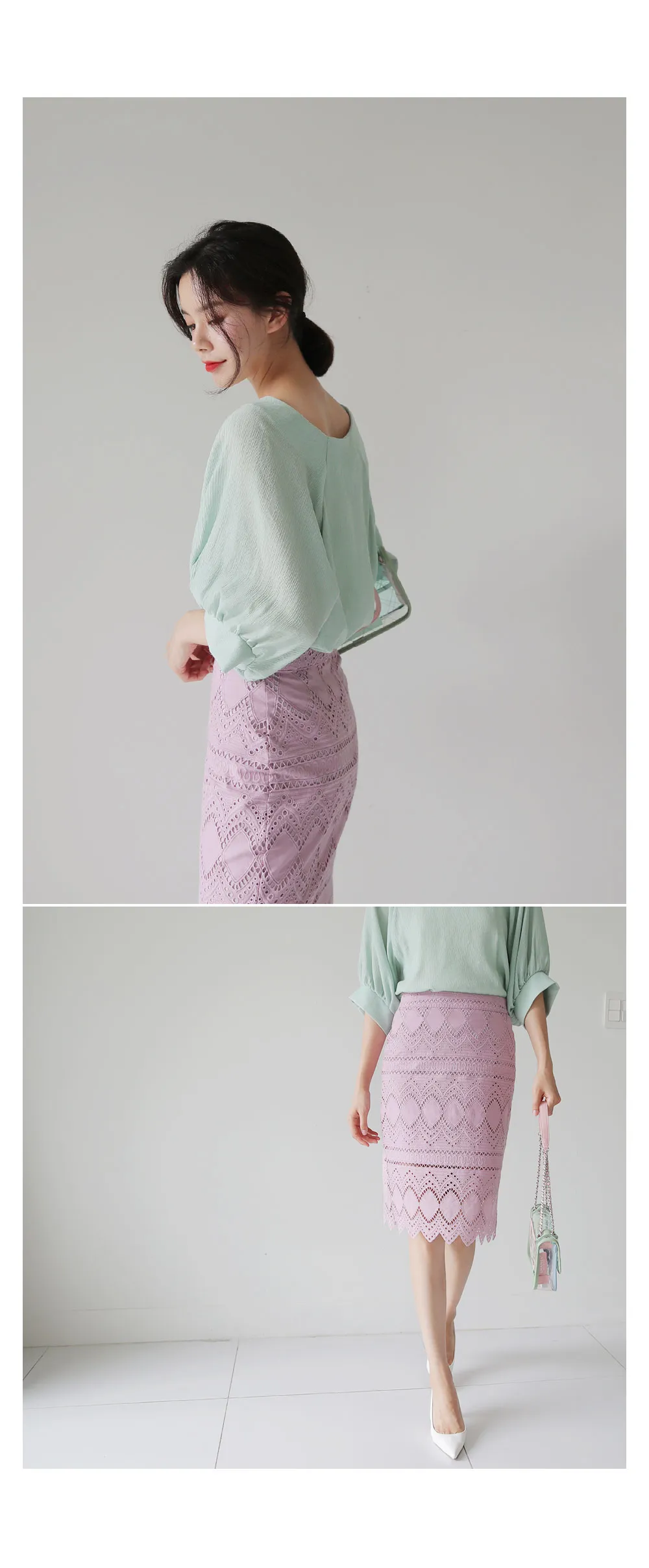 アイレットレーススカート・全4色 | DHOLIC PLUS | 詳細画像2