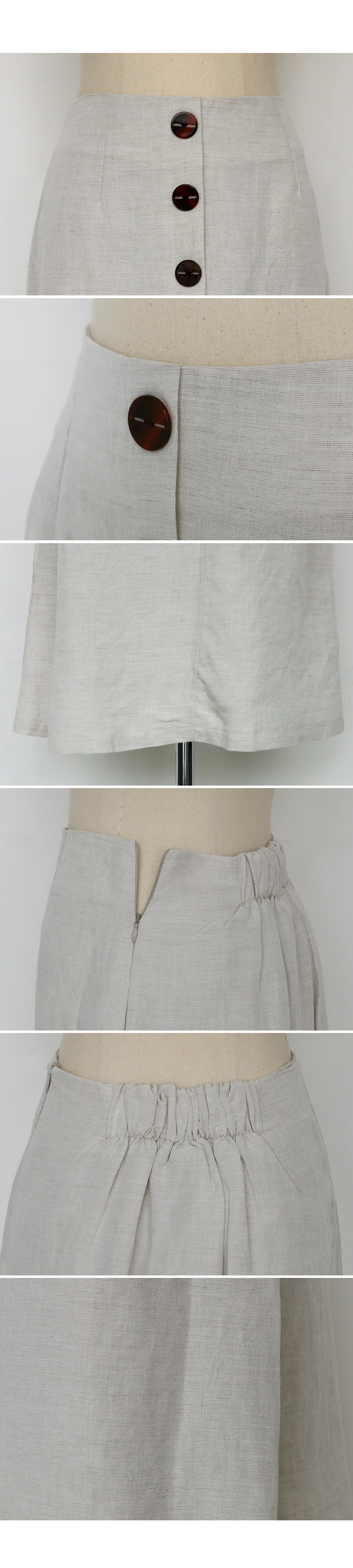 フェイクボタンAラインスカート・全2色 | DHOLIC PLUS | 詳細画像11