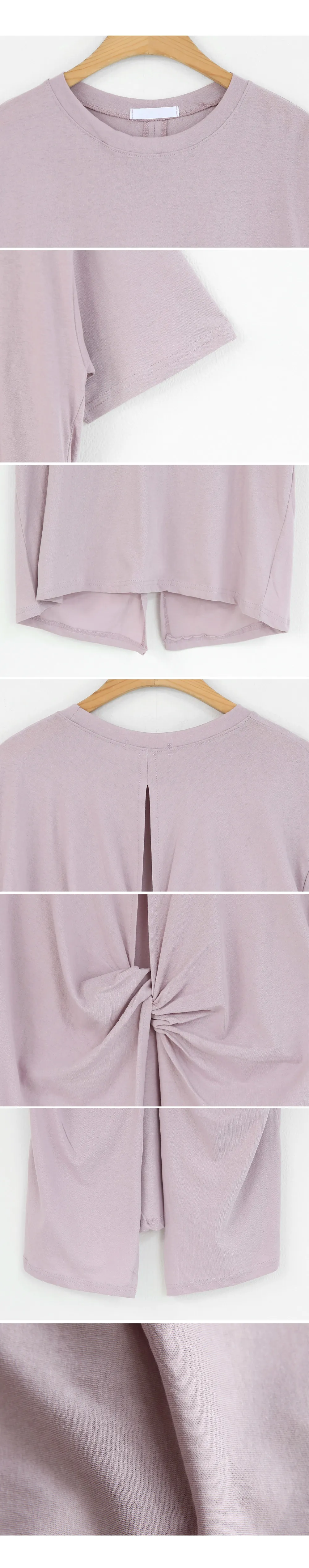 バックオープンツイストTシャツ・全4色 | DHOLIC | 詳細画像8