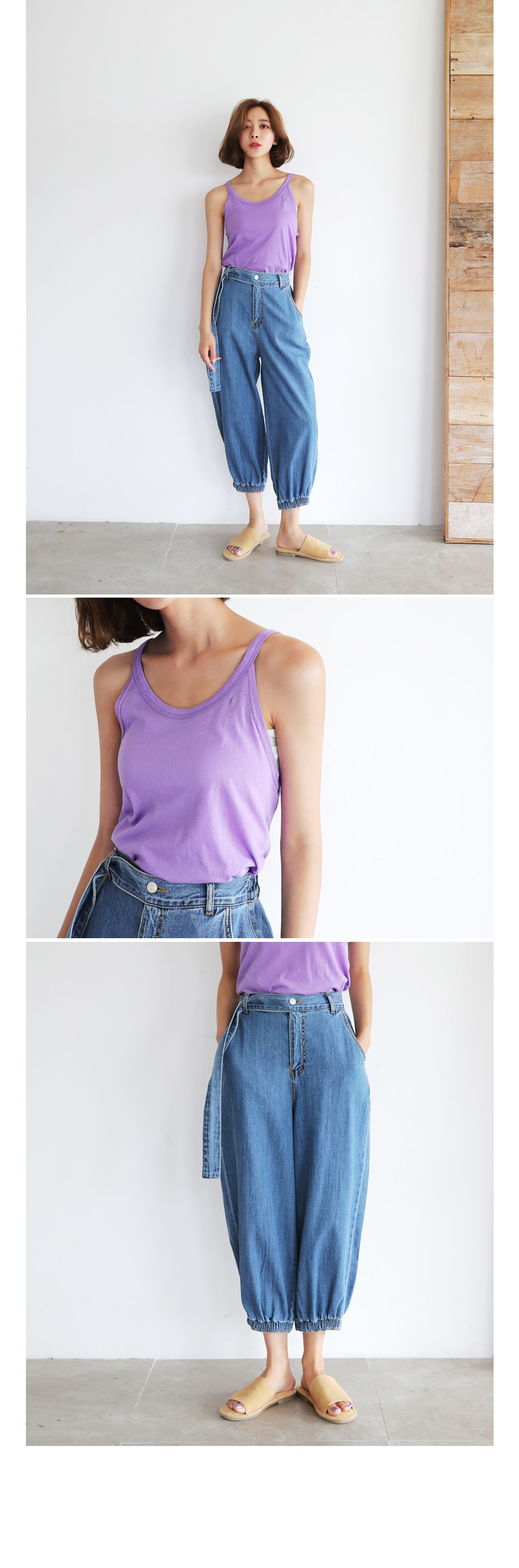 ウエストストラップデニムジョガーパンツ・全2色 | DHOLIC PLUS | 詳細画像10