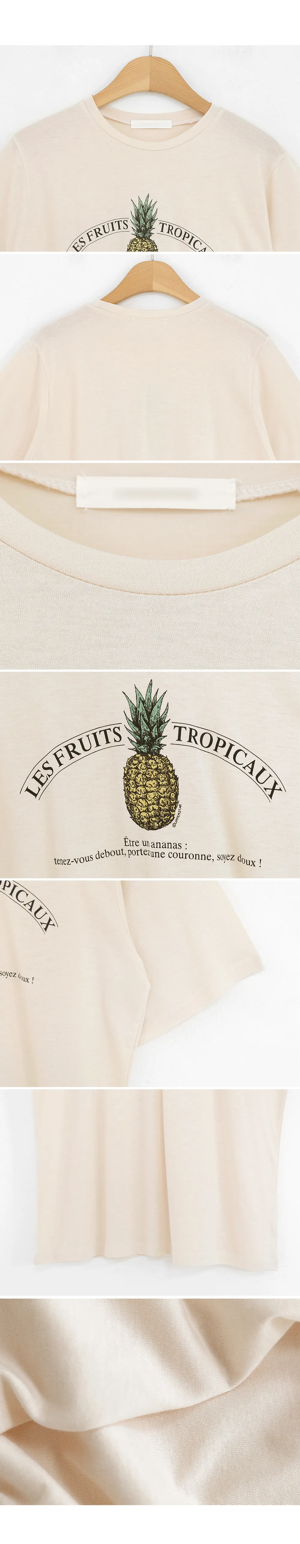 パイナップルプリントTシャツ・全4色 | DHOLIC | 詳細画像9