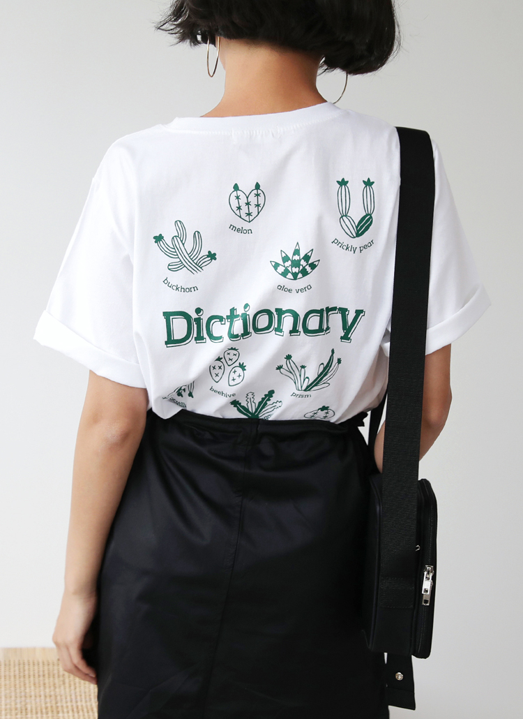 DictionaryプリントTシャツ・全3色 | DHOLIC | 詳細画像1