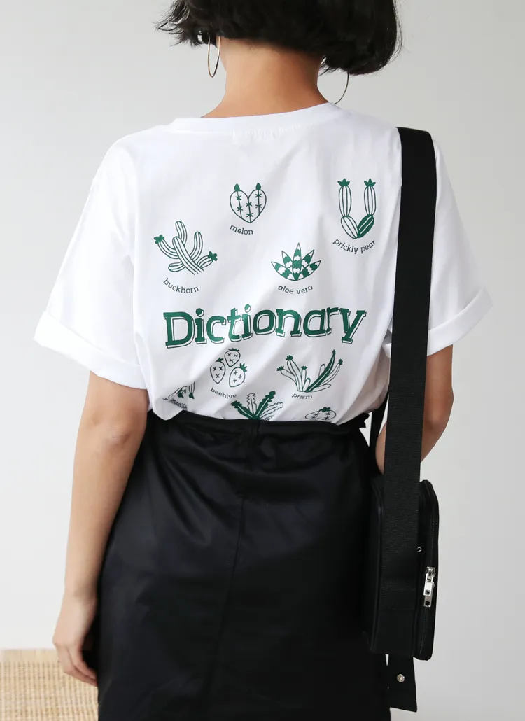 DictionaryプリントTシャツ・全3色 | DHOLIC | 詳細画像1
