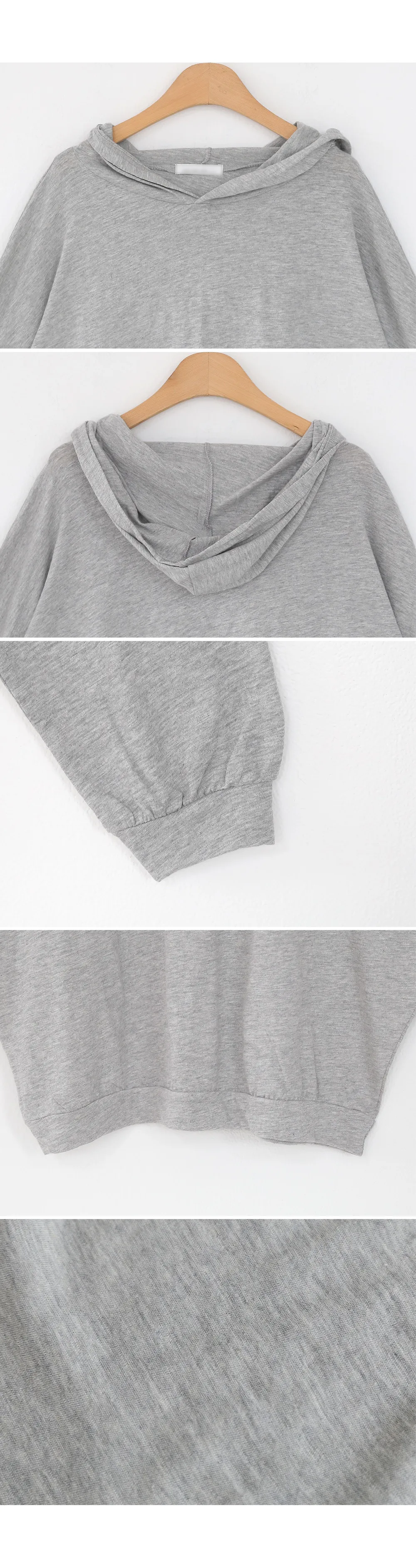 ドロップショルダーフードTシャツ・全4色 | DHOLIC | 詳細画像8