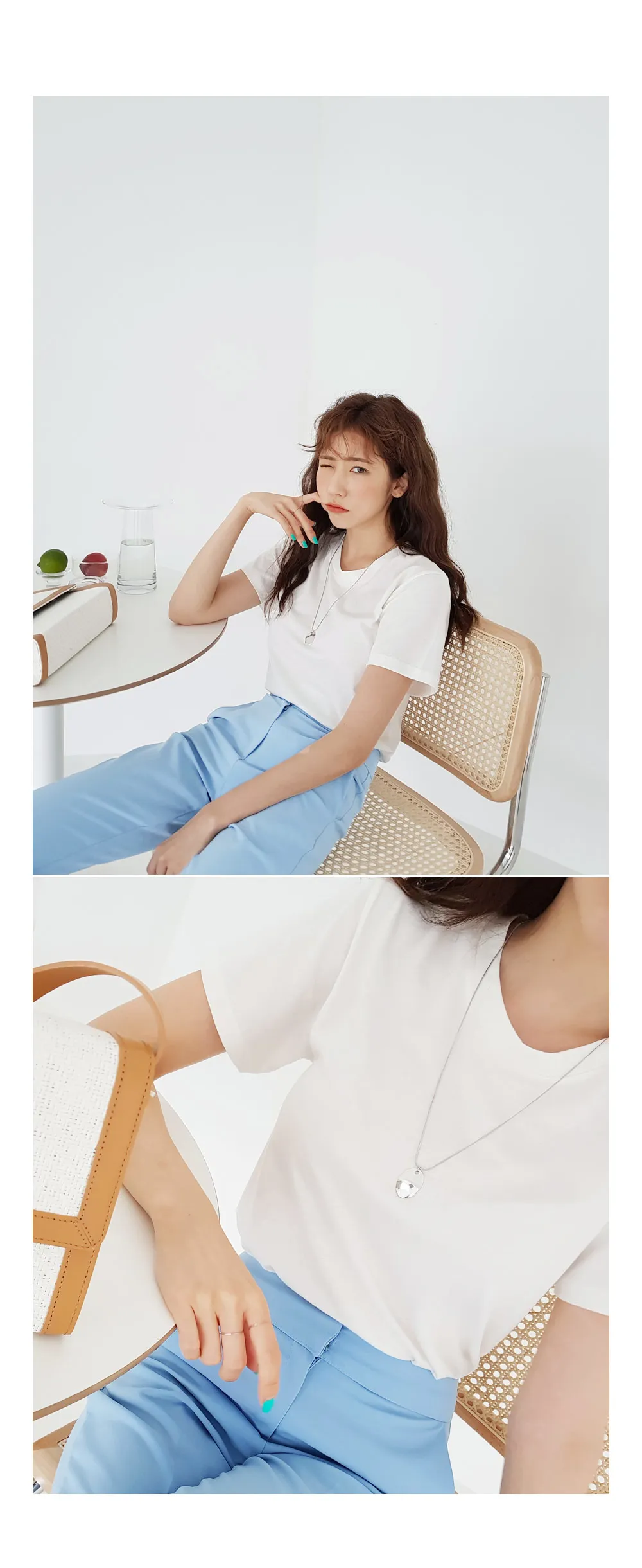 ショートスリーブコットンTシャツ・全4色 | DHOLIC | 詳細画像2