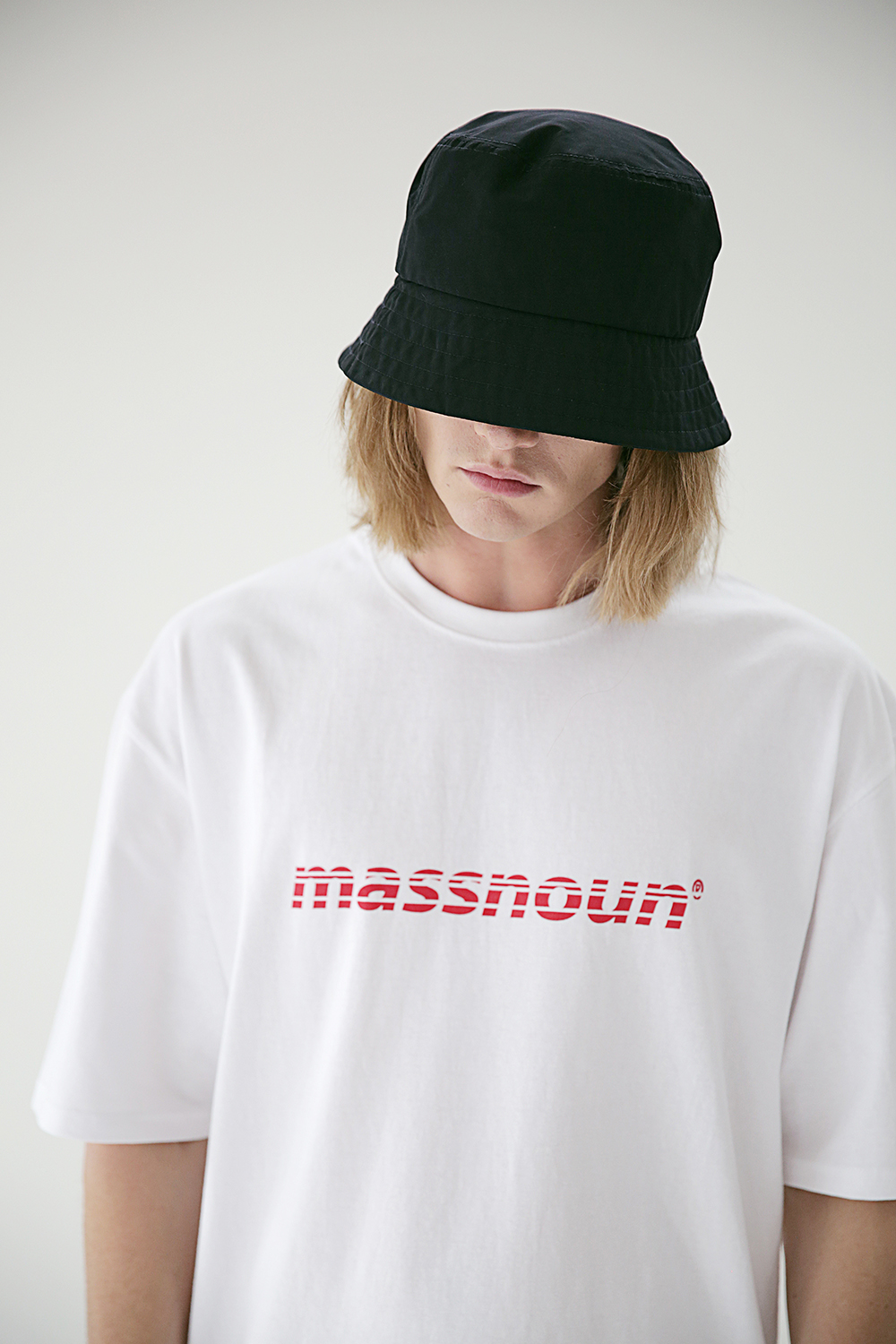 *Massnoun*SL3ロゴオーバーサイズドTシャツMSETS006-WT | 詳細画像3