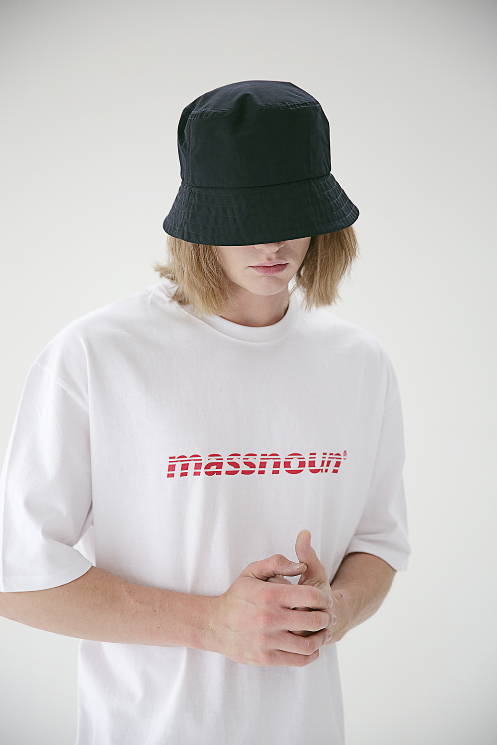 *Massnoun*SL3ロゴオーバーサイズドTシャツMSETS006-WT | 詳細画像6