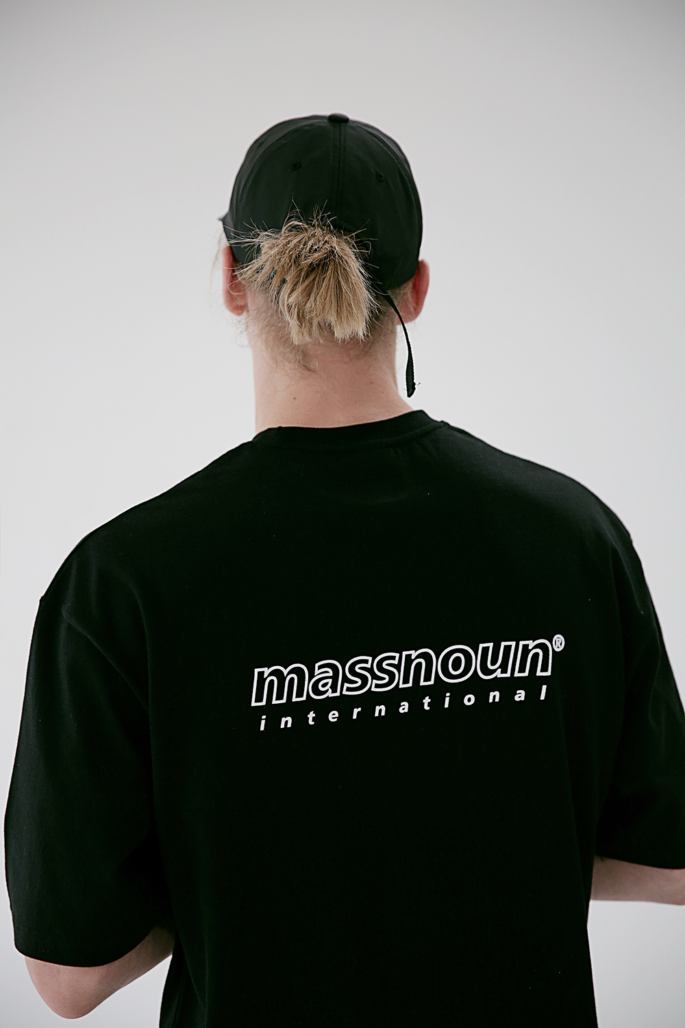 *Massnoun*SL INTロゴオーバーサイズドTシャツMSETS007-BK | 詳細画像6