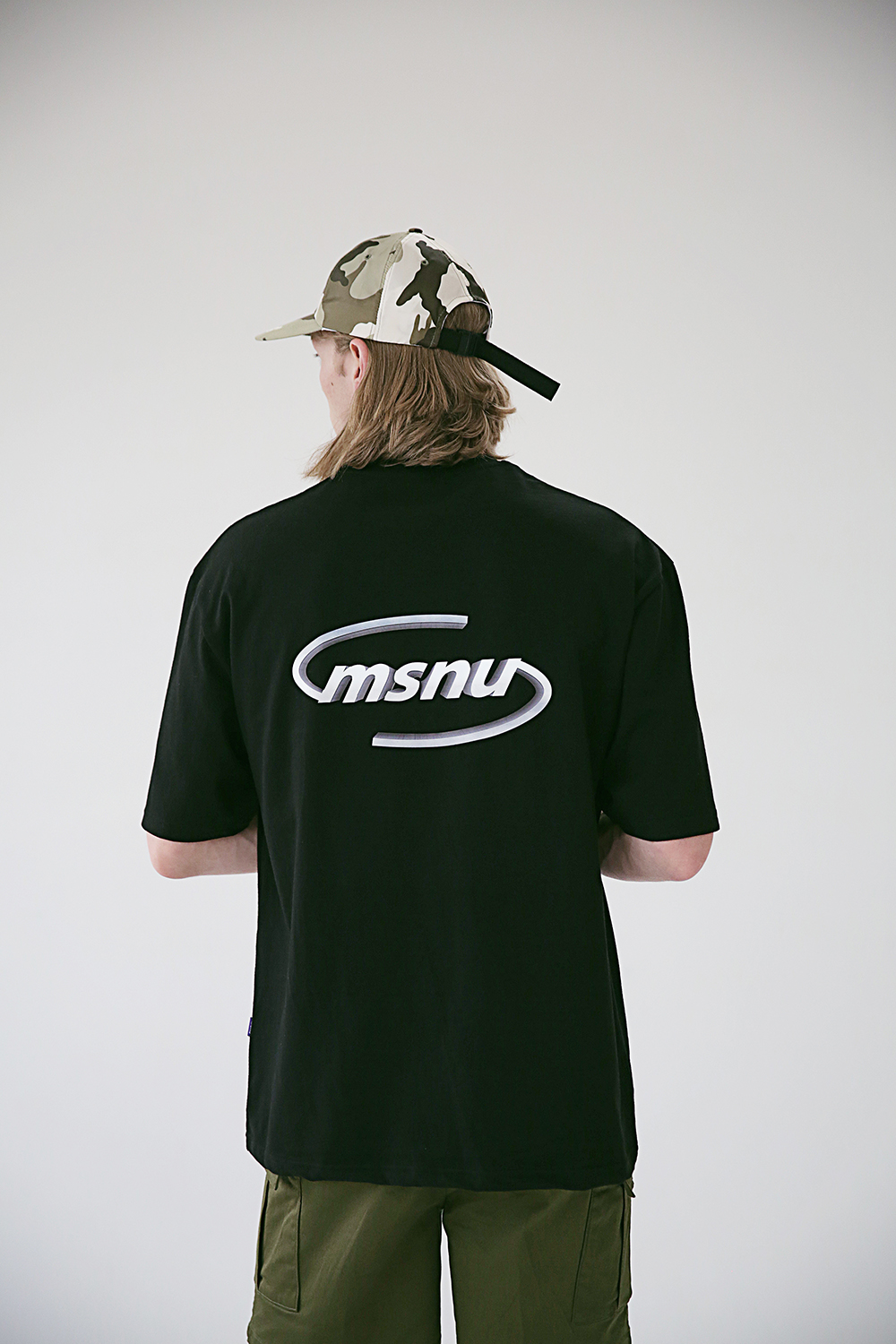 *Massnoun*MSNU3DロゴオーバーサイズドTシャツMSETS008-BK | 詳細画像13