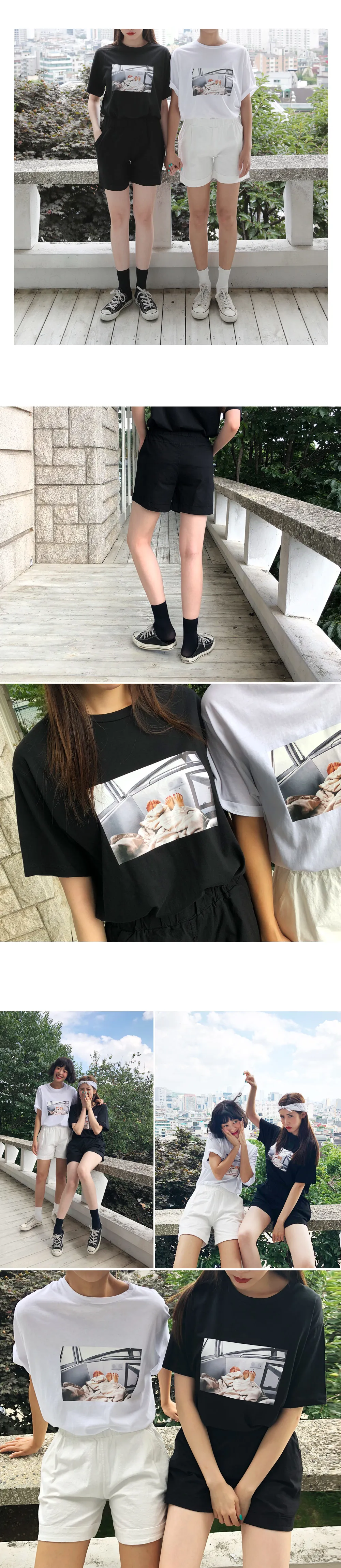 フォトプリントコットンTシャツ・全2色 | DHOLIC | 詳細画像5