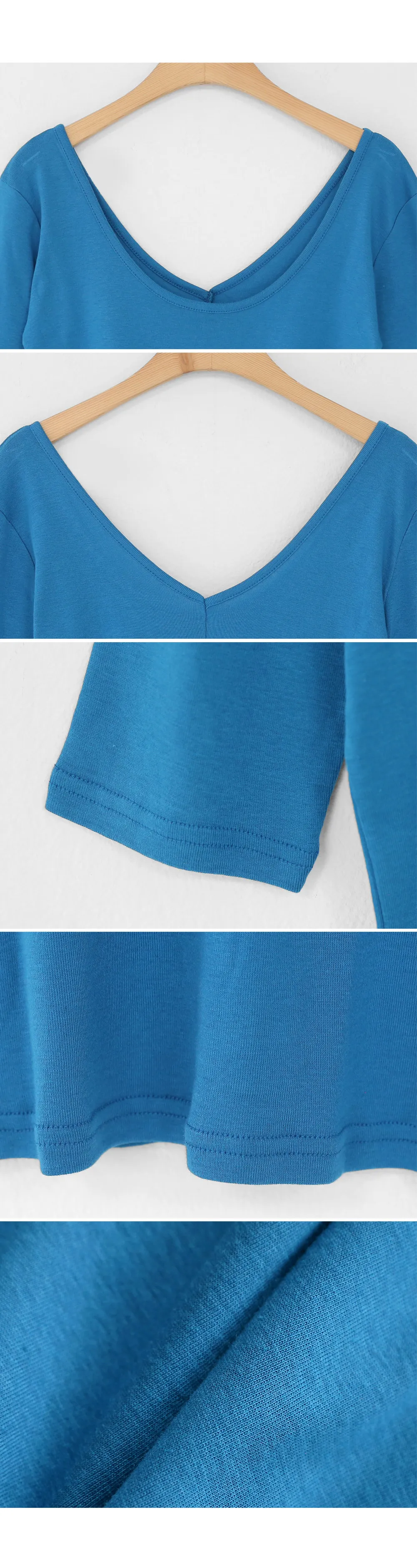 UネックスリムTシャツ・全4色 | DHOLIC | 詳細画像8