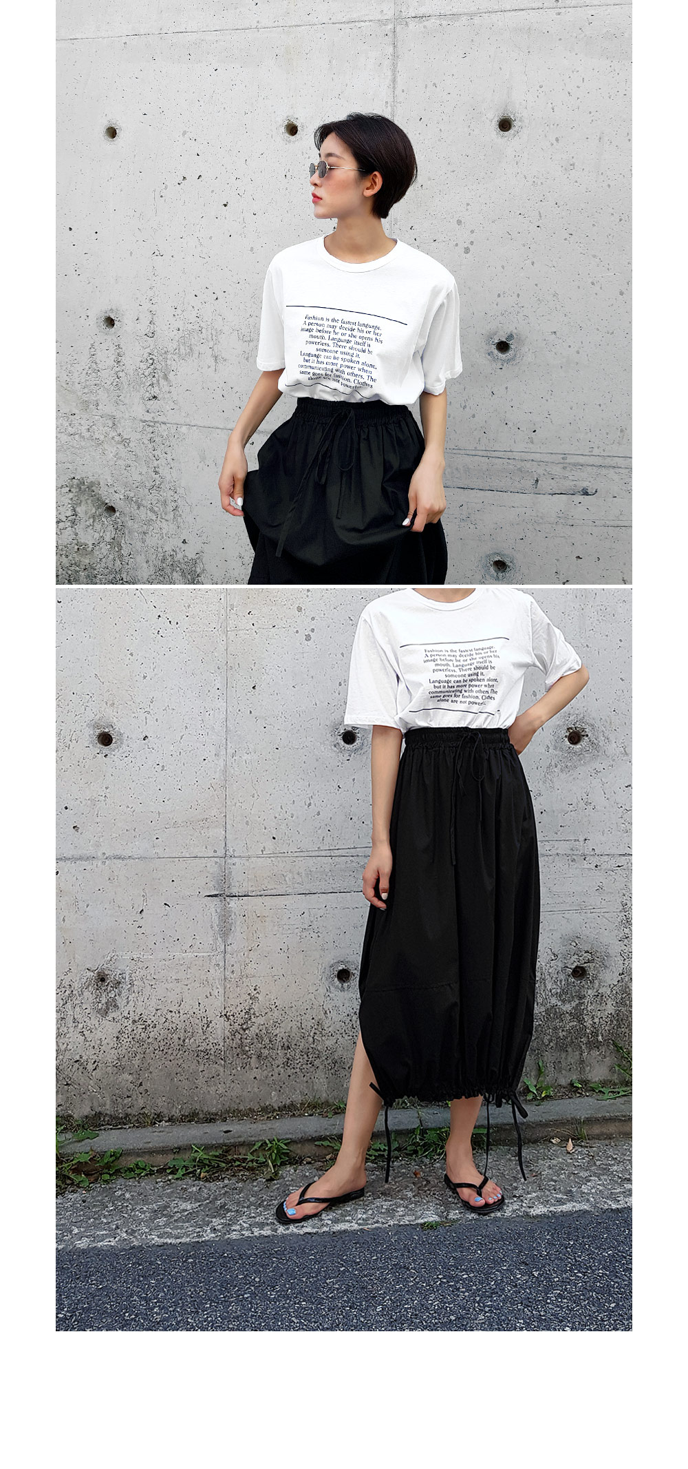 FashionレタリングTシャツ・全3色 | DHOLIC PLUS | 詳細画像9