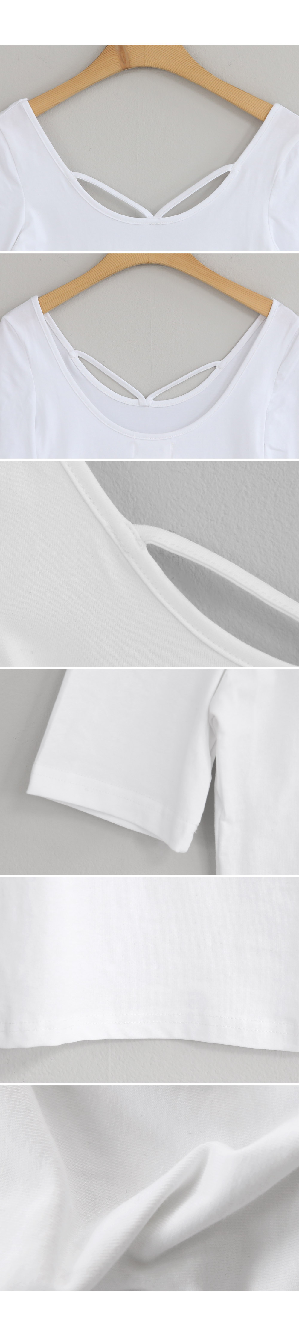 VストラップUネックTシャツ・全2色 | DHOLIC | 詳細画像9
