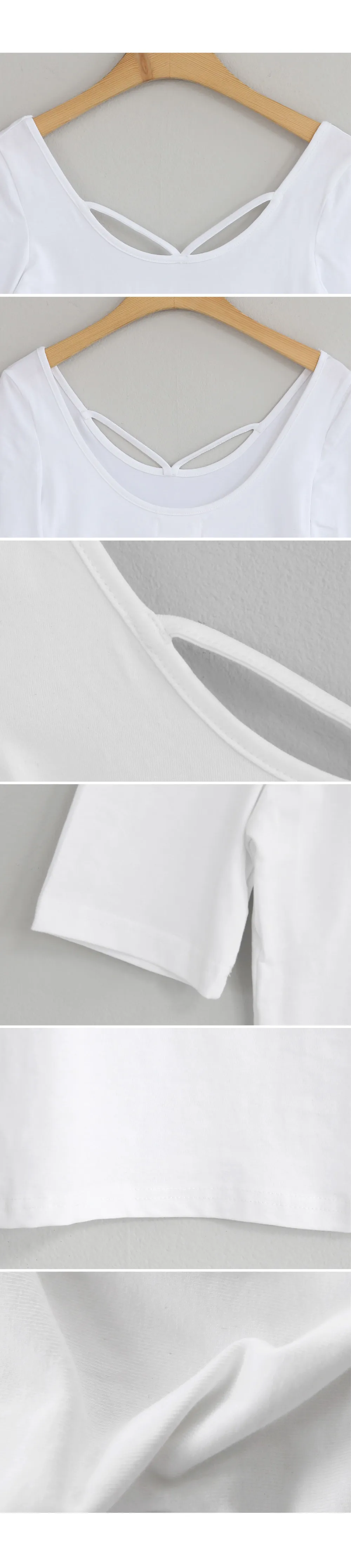 VストラップUネックTシャツ・全2色 | DHOLIC | 詳細画像9