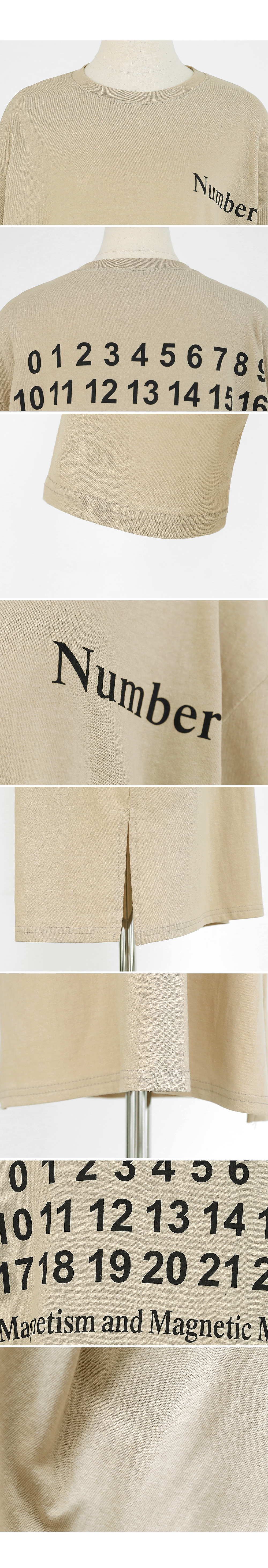 NumberレタリングTシャツワンピース・全4色 | DHOLIC | 詳細画像8