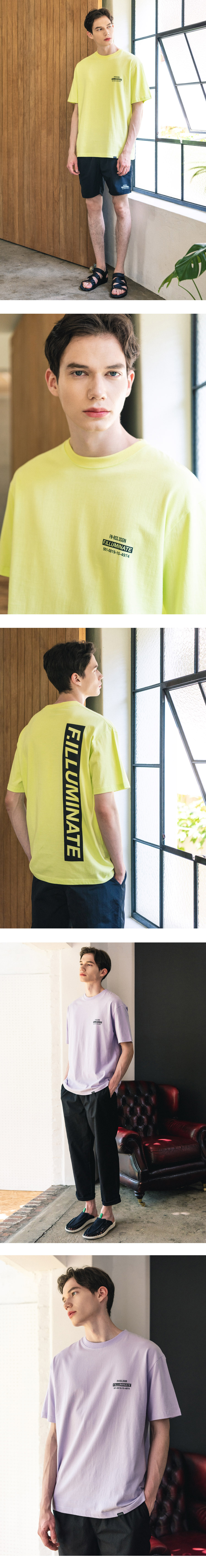 *F.ILLUMINATE*ユニセックスハイライターロゴTシャツネオン | 詳細画像3