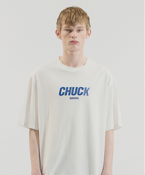 *CHUCK*18SSCHUCKベーシックロゴTシャツホワイト | 詳細画像1