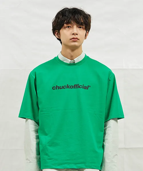 *CHUCK*18SSCHUCKオフィシャルロゴTシャツグリーン | 詳細画像1