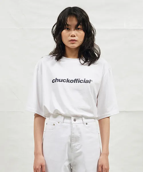 *CHUCK*18SSCHUCKオフィシャルロゴTシャツホワイト | 詳細画像1