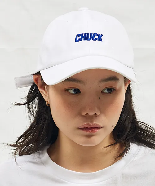 *CHUCK*18SSCHUCKロゴベースボールキャップホワイト | 詳細画像1