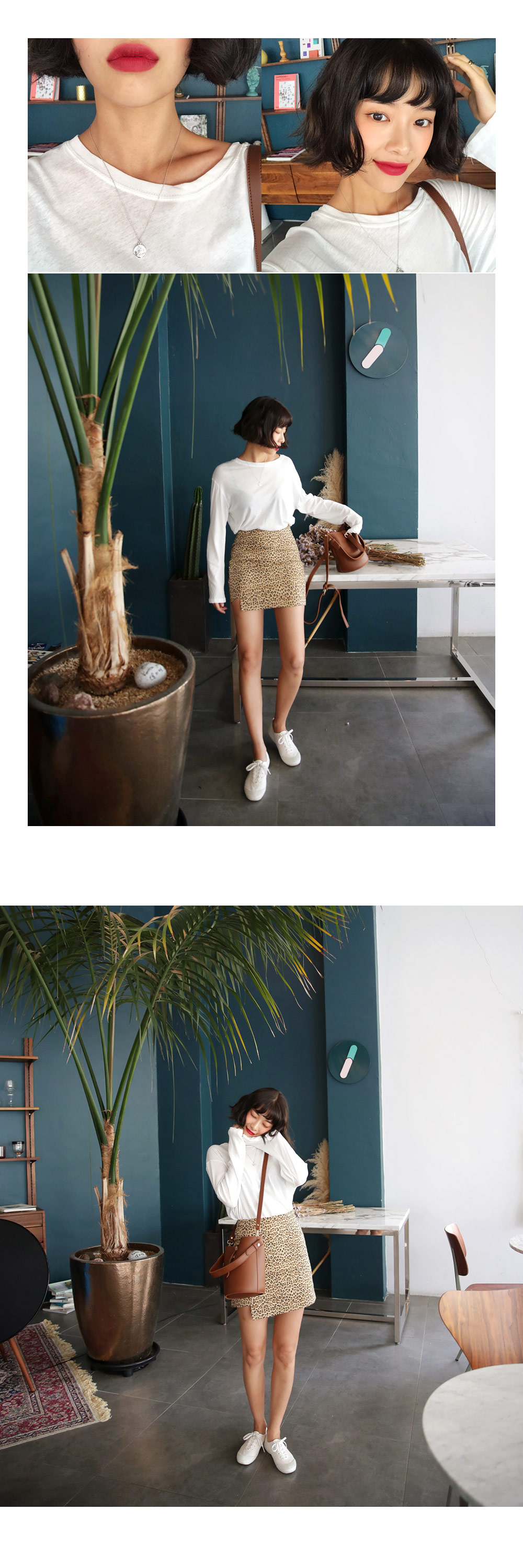 レオパードアンバランススカート・全3色 | DHOLIC | 詳細画像5