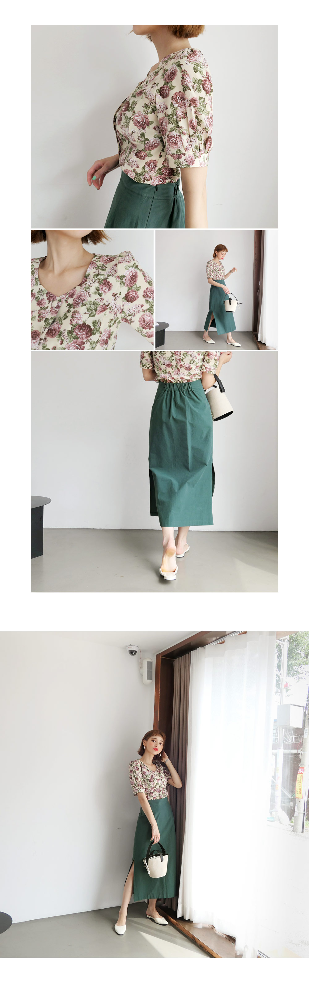 サイドスリットAラインスカート・全3色 | DHOLIC | 詳細画像5