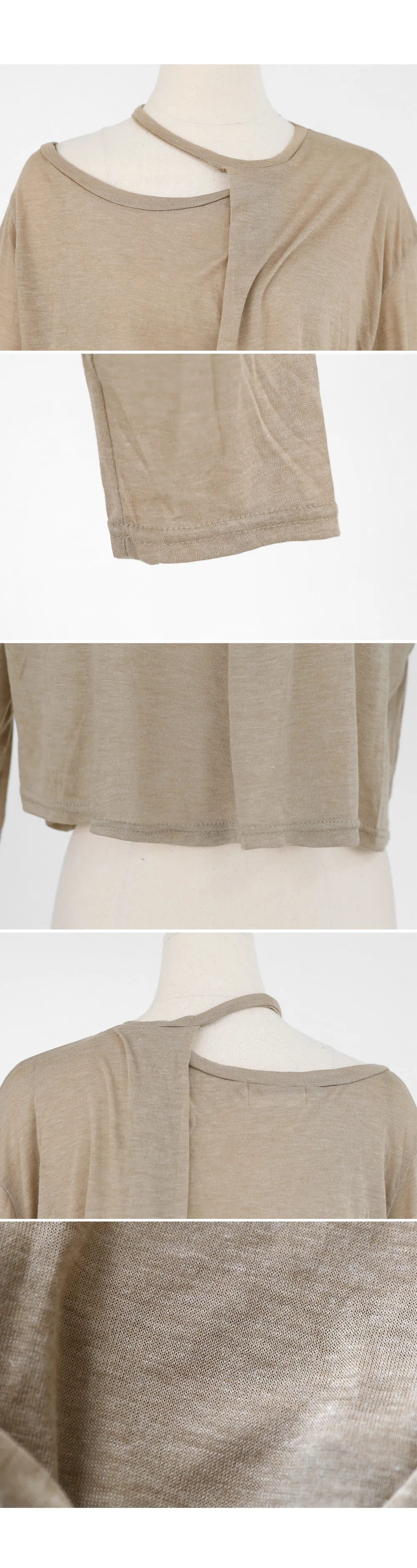 アンバランスチョーカーネックTシャツ・全3色 | DHOLIC | 詳細画像10