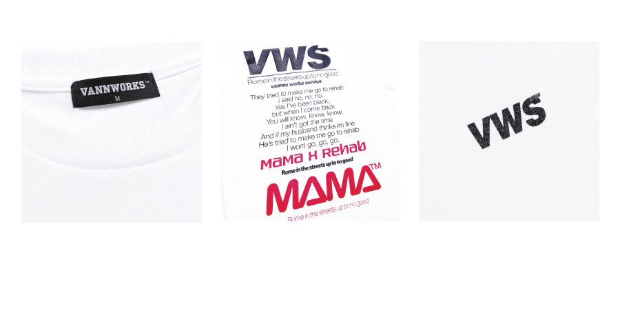 *VANNWORKS*VWSバックTシャツ(VNAHTS105)ホワイト | 詳細画像7