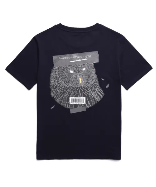 *VANNWORKS*OWL Tシャツ(VNAHTS111)ネイビー | 詳細画像1