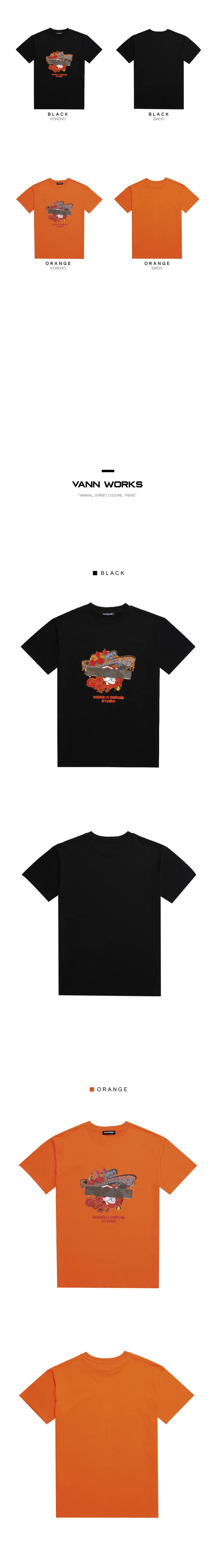 *VANNWORKS*ハワイアンTシャツ(VNAHTS113)ブラック | 詳細画像3