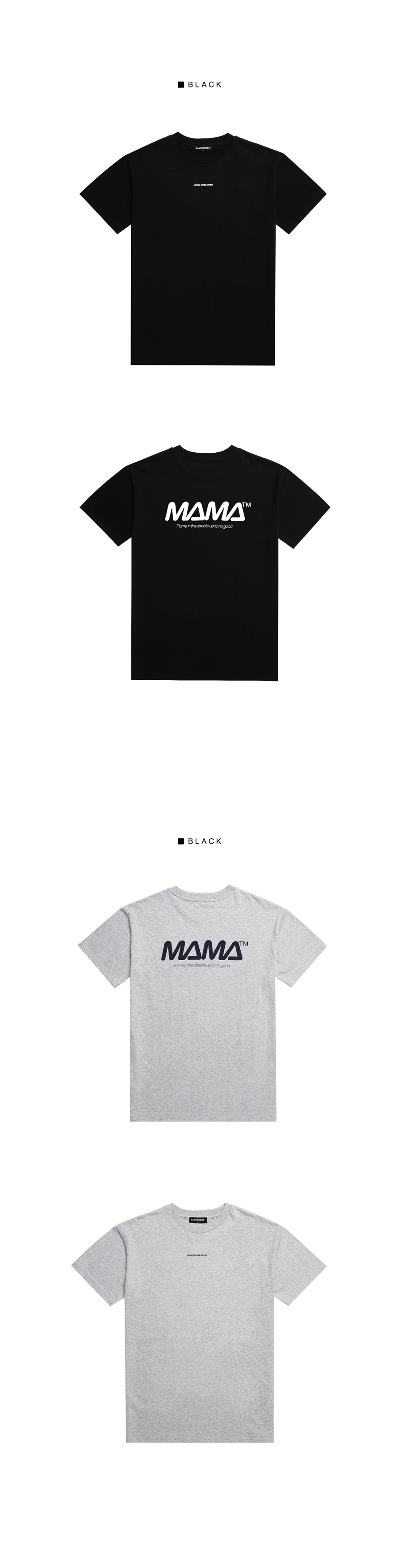 *VANNWORKS*ママTシャツ(VNAHTS118)ブラック | 詳細画像5