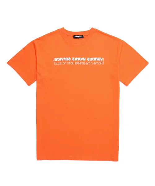 *VANNWORKS*リバースTシャツ(VNAHTS120)オレンジ | 詳細画像1