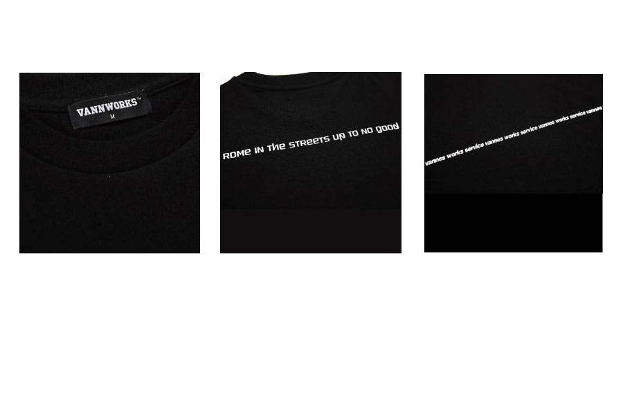 *VANNWORKS*ネームTシャツ(VNAHTS127)ブラック | 詳細画像6