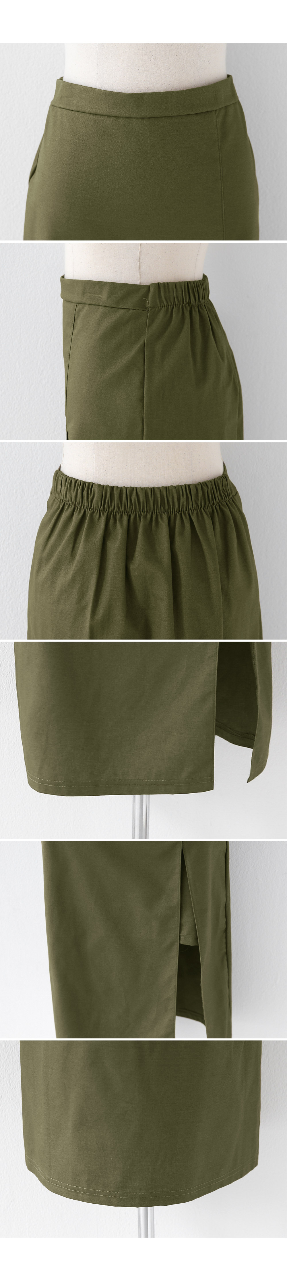 ウエストゴムスリットスカート・全4色 | DHOLIC | 詳細画像9