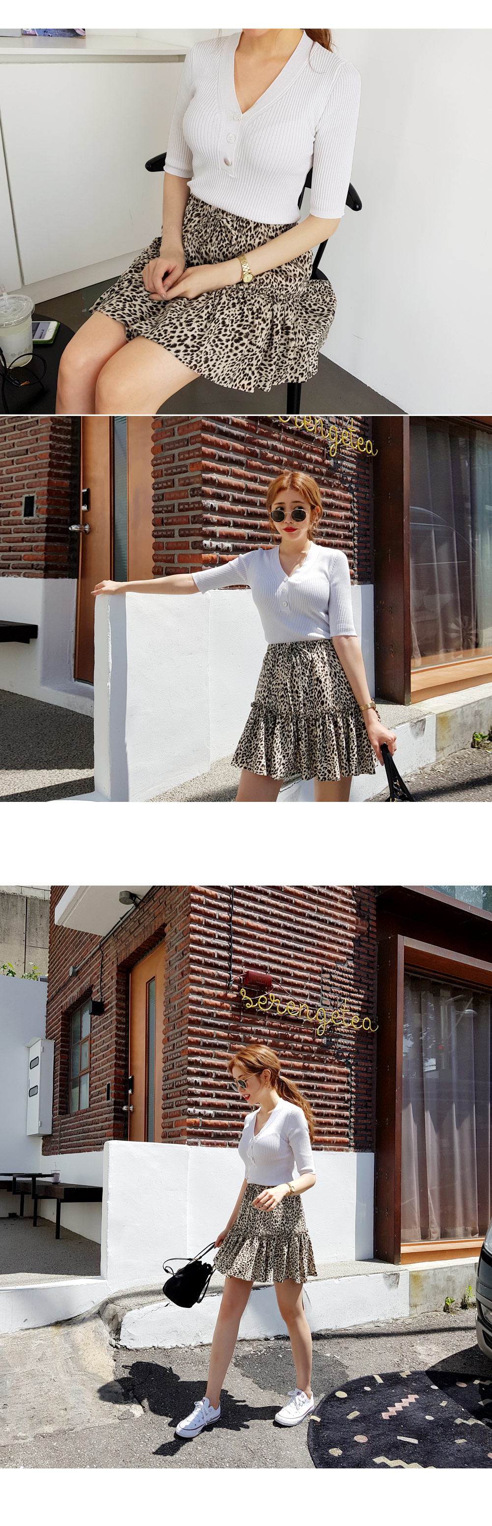 レオパードフレアミニスカート・全2色 | DHOLIC | 詳細画像6