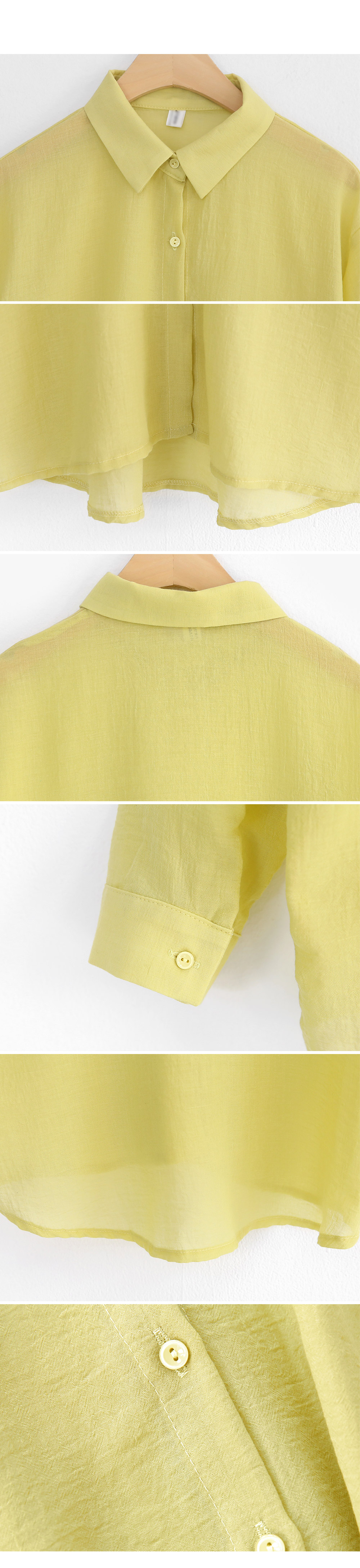 ソリッドカラーシアーシャツ・全4色 | DHOLIC | 詳細画像9