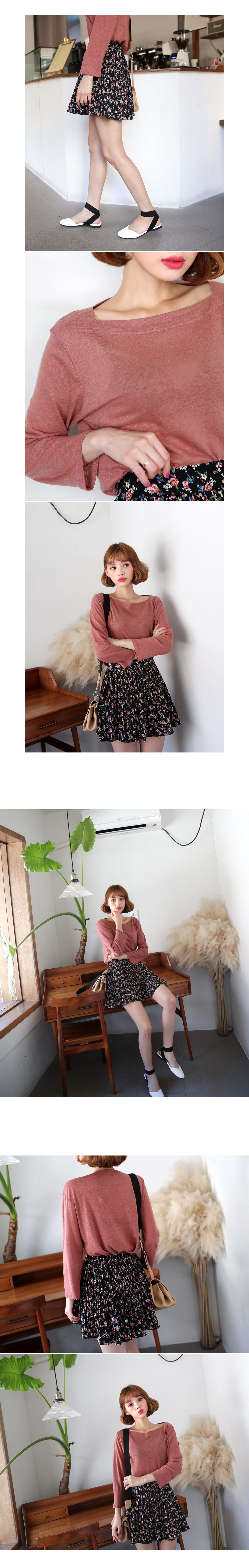 花柄プリーツミニスカート・全2色 | DHOLIC | 詳細画像3