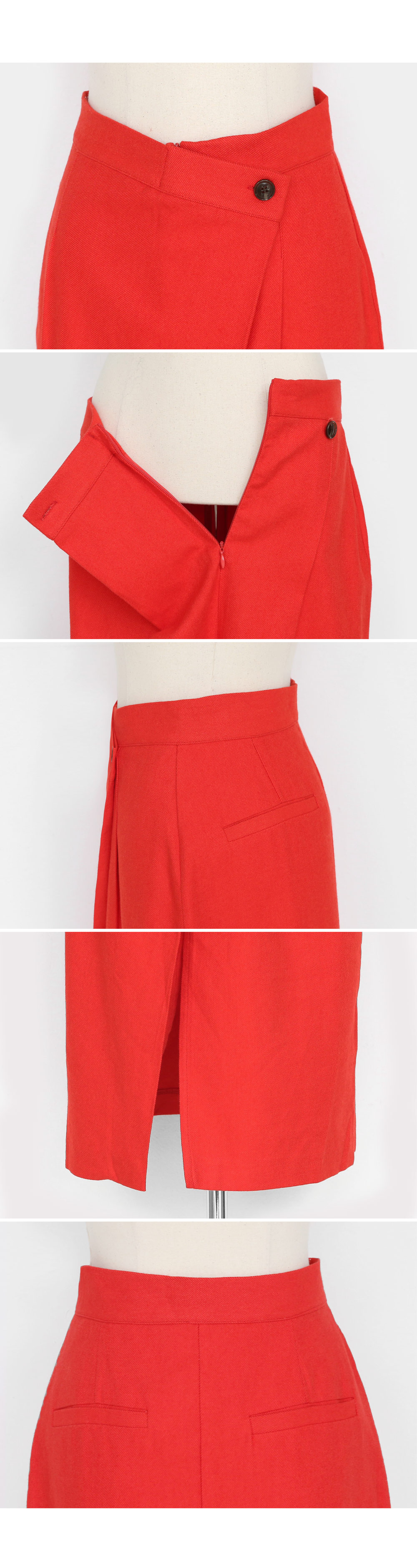 ラップ調スリットスカート・全2色 | DHOLIC PLUS | 詳細画像13