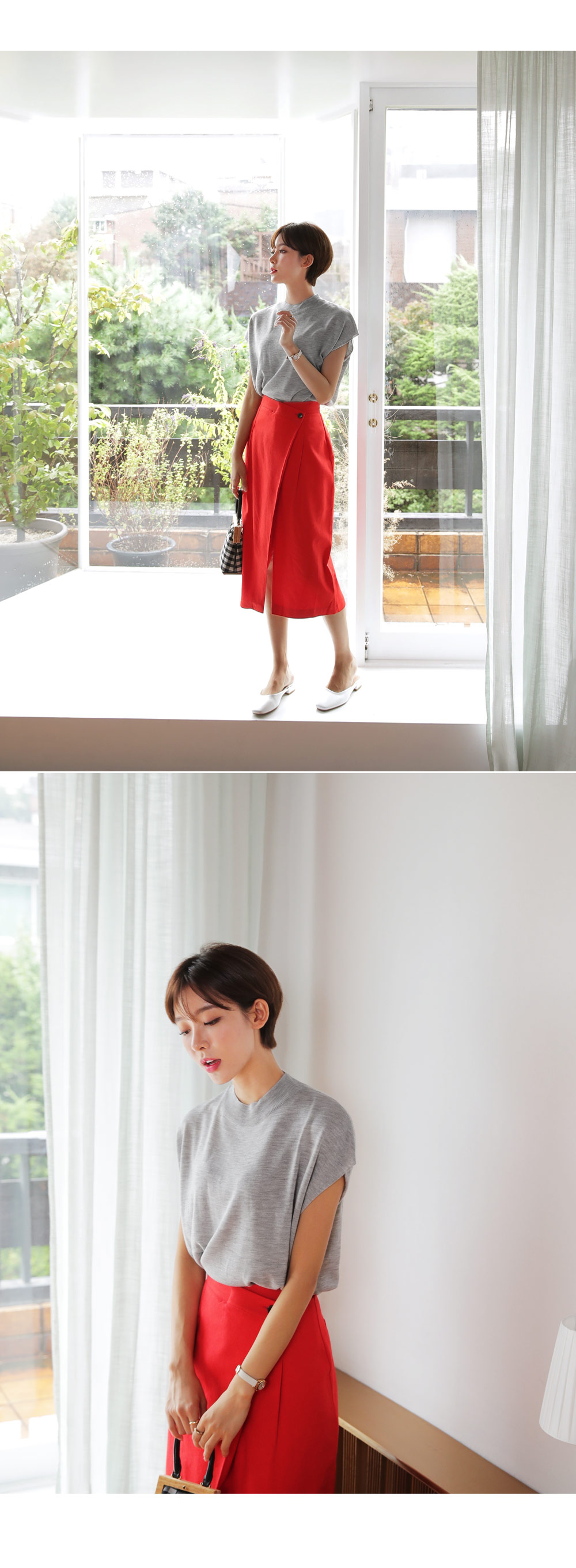 ラップ調スリットスカート・全2色 | DHOLIC PLUS | 詳細画像11