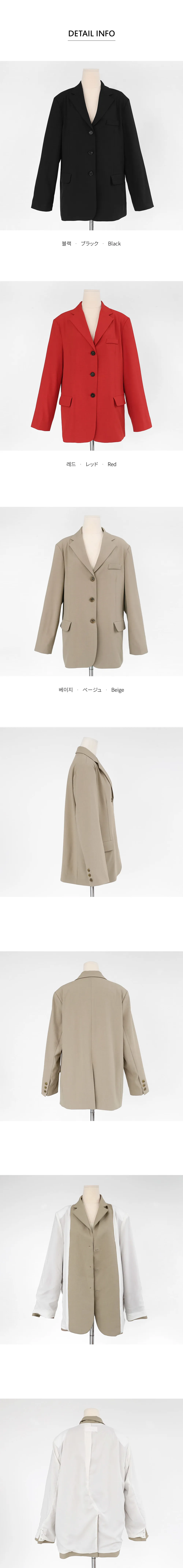 ミドル丈シングルジャケット・全3色 | DHOLIC | 詳細画像11