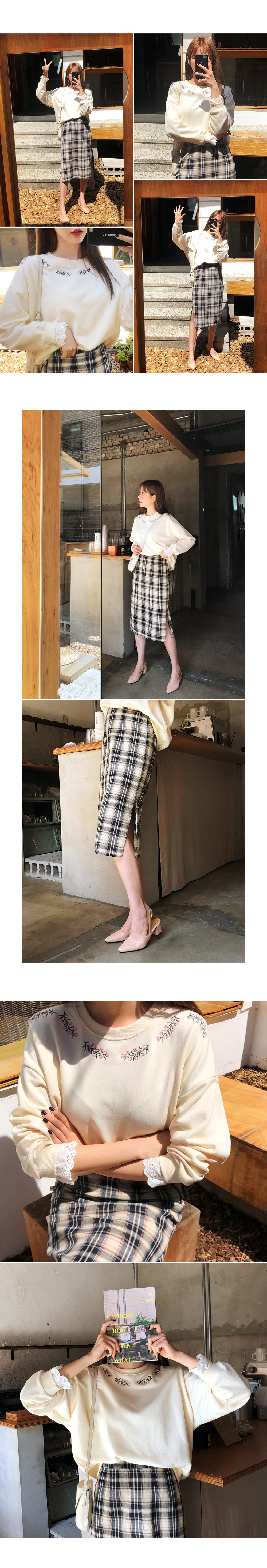 チェックHラインスカート・全2色 | DHOLIC | 詳細画像3