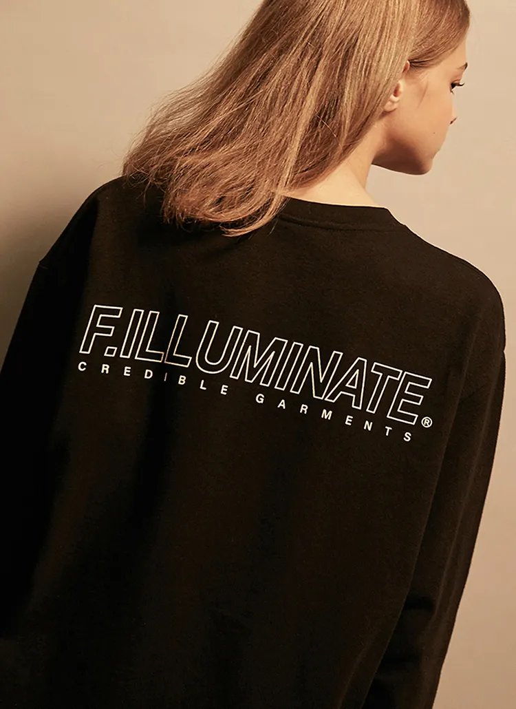 *F.ILLUMINATE*ユニセックスロゴTシャツ(ブラック) | 詳細画像1