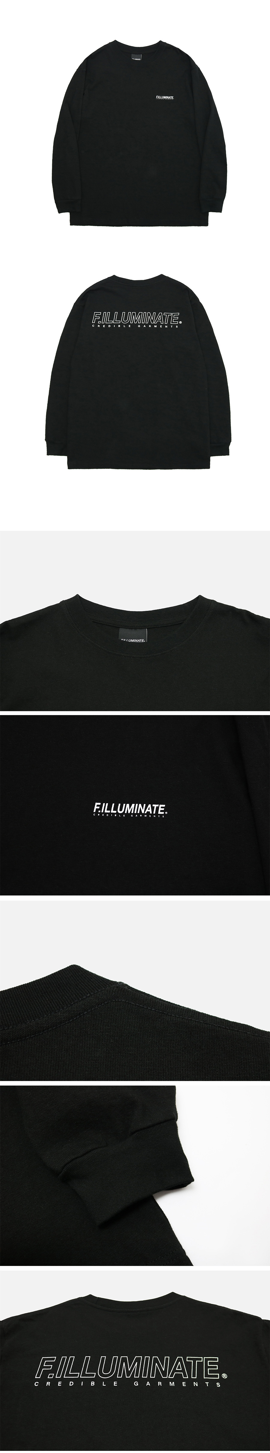 *F.ILLUMINATE*ユニセックスロゴTシャツ(ブラック) | 詳細画像6