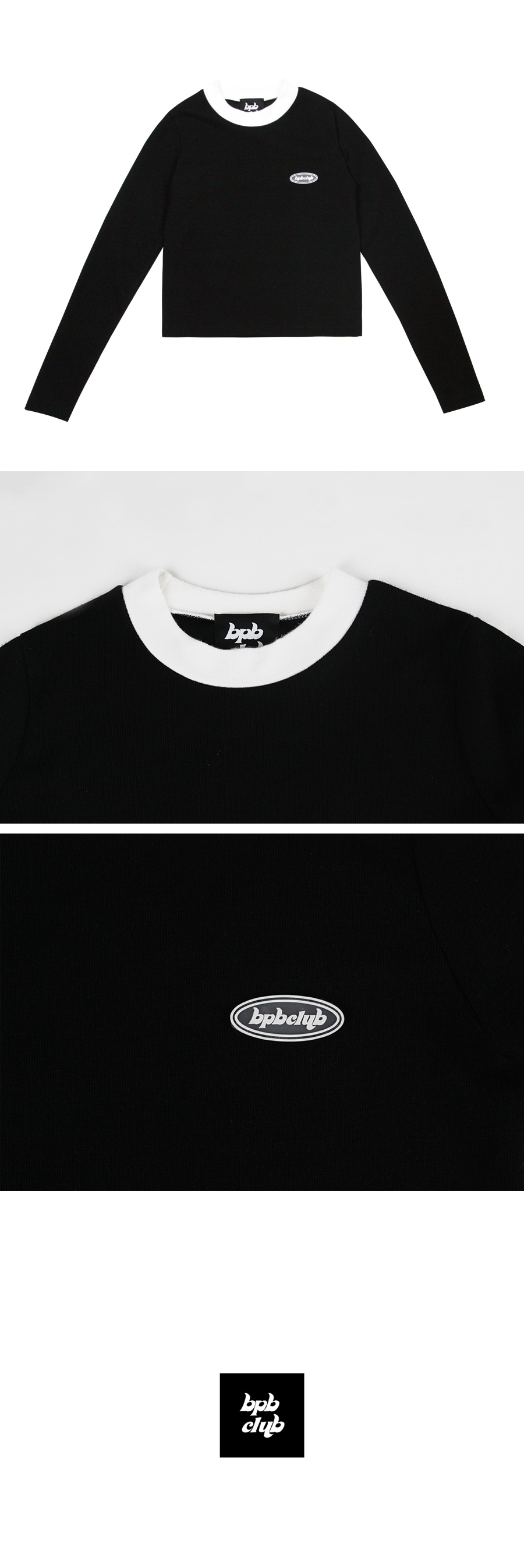 *bpbclub*ロゴタートルネックTシャツ(ブラック) | 詳細画像7